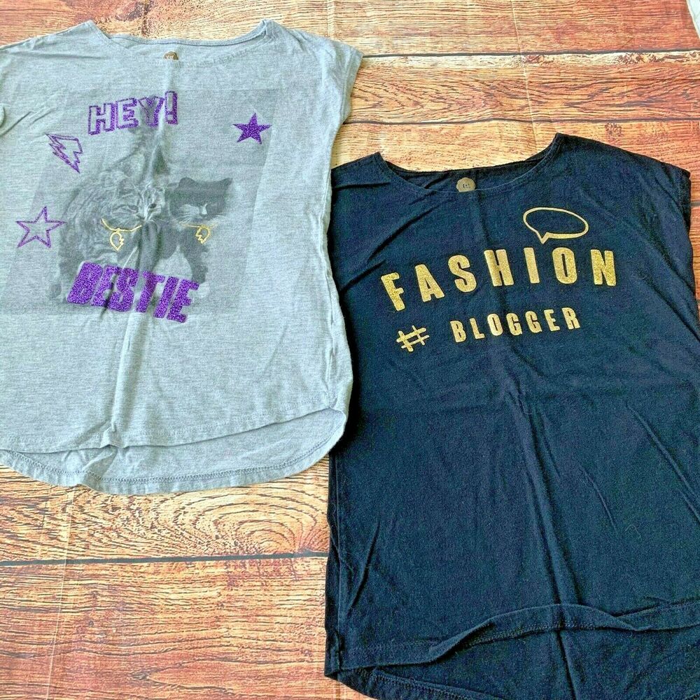 TG Total Girl Girl’s Bundle lot of 2 Shirts Kid’s Youth Size Large 14
